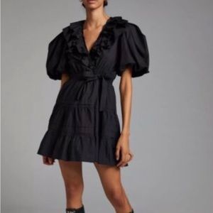 Love the Label Remy Balloon Sleeve Mini Wrap Dress  -small